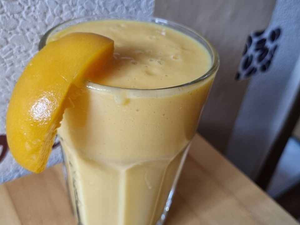 Pfirsich - Shake von ischilein| Chefkoch Pfirsich - Shake von ischilein| Chefkoch