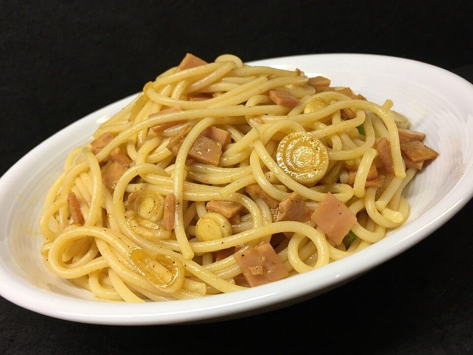 Spaghetti - Salat mit Schinken und Lauch von ClübDepeche| Chefkoch