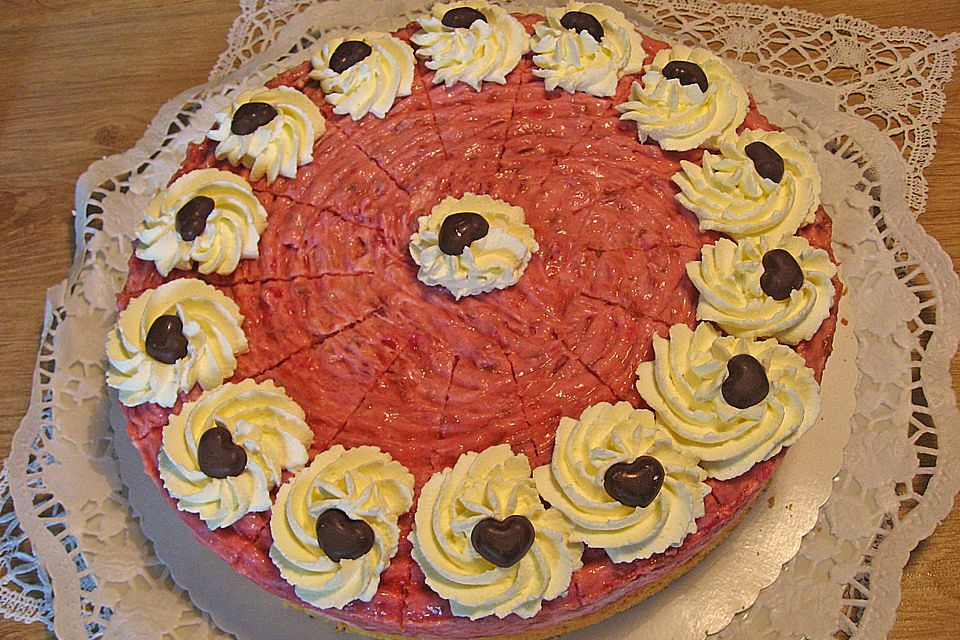 Rhabarber - Sahne - Torte