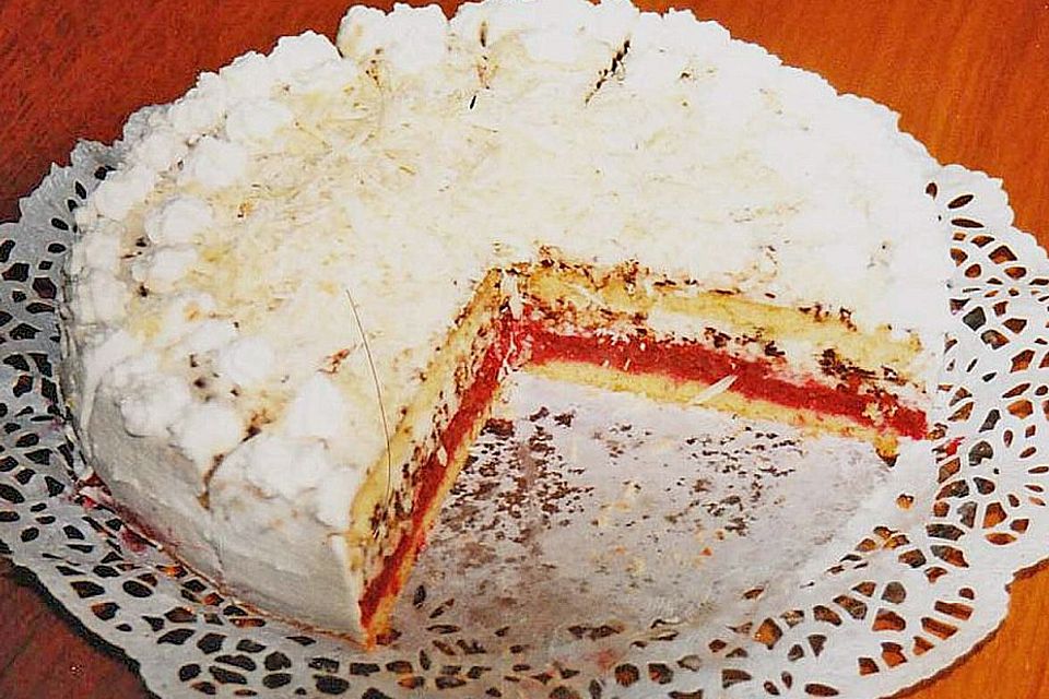 Festliche Himbeertorte