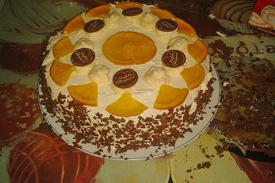 Orangen - Schoko - Wickeltorte