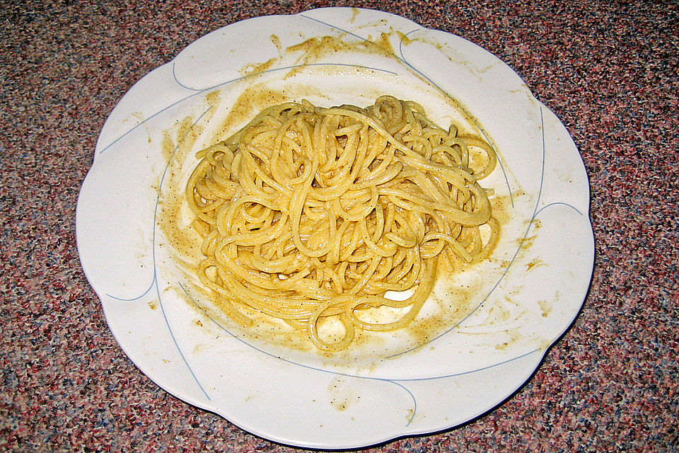 Spaghetti mit Joghurtsauce Spaghetti mit Joghurtsauce