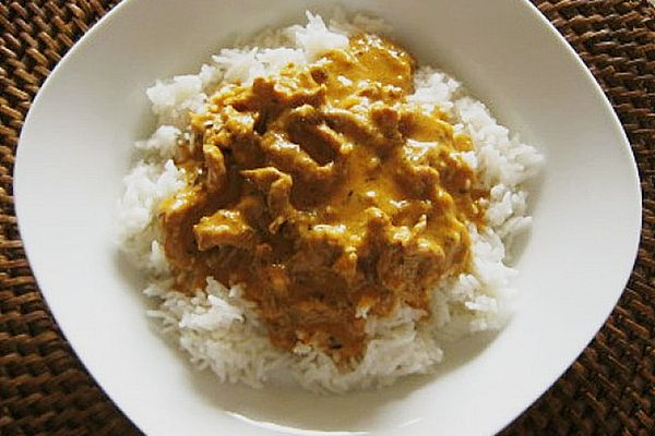 Curry - Geschnetzeltes in Kokosmilch mit Kräutern der Provence von ...