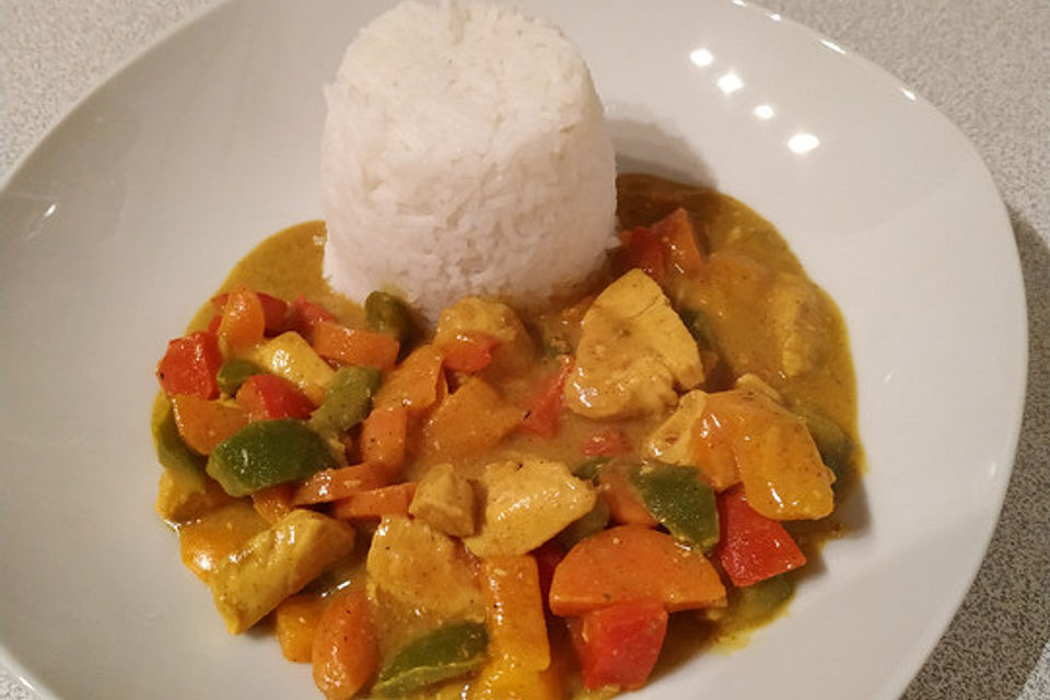 Hühnercurry mit Kokos