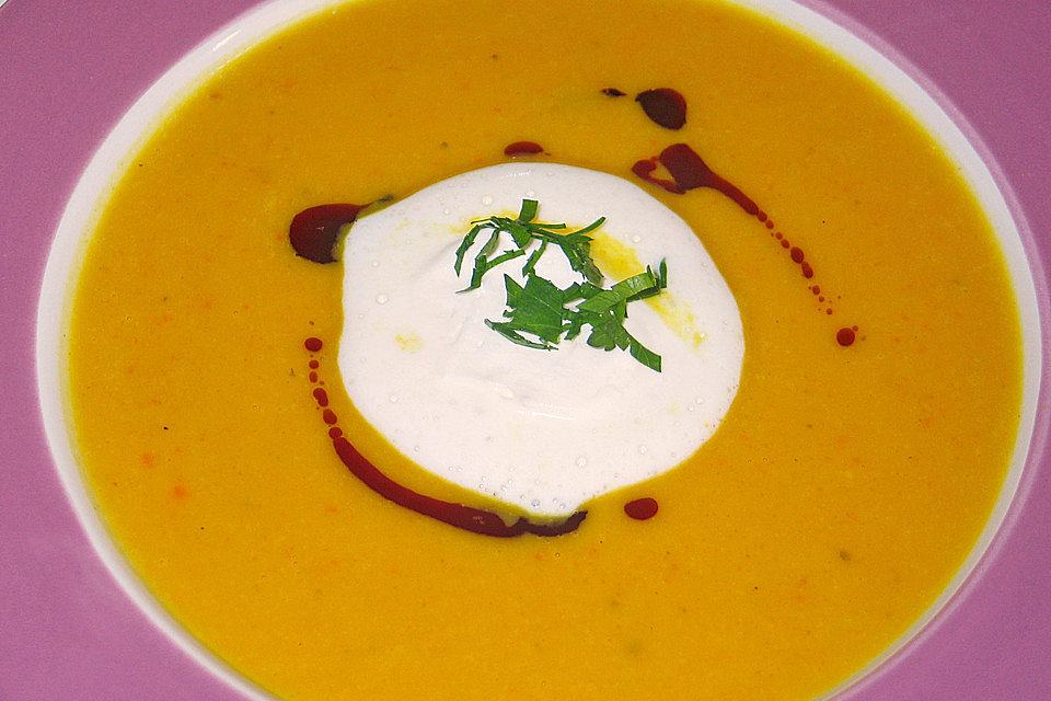 Kürbissuppe Pumpkin Power mit Chili Kürbissuppe Pumpkin Power mit Chili