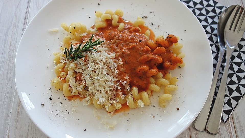 Einfache Tomaten - Sahne - Sauce von Gläsersucherin Einfache Tomaten - Sahne - Sauce von Gläsersucherin