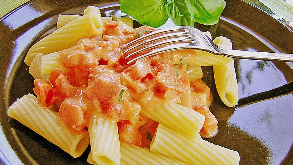 Einfache Tomaten - Sahne - Sauce von Gläsersucherin Einfache Tomaten - Sahne - Sauce von Gläsersucherin