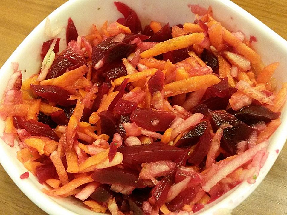 Eisberg - Mango - Salat mit einem Orangen - Limetten - Dressing und ...