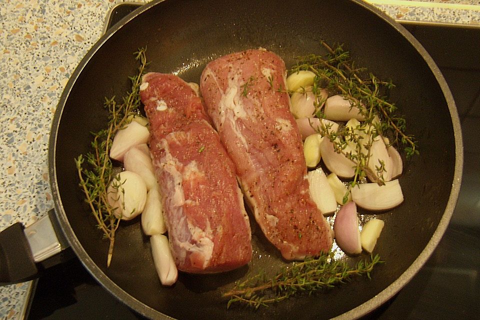 Glasiertes Schweinefilet