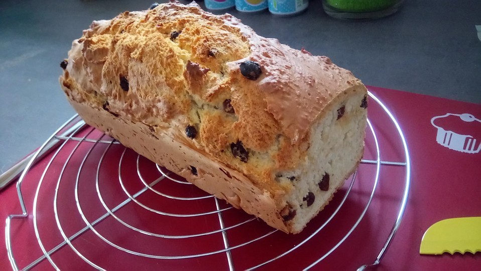 Schnelles Weißbrot / Rosinenbrot ohne Hefe von minniemaus Schnelles Weißbrot / Rosinenbrot ohne Hefe von minniemaus