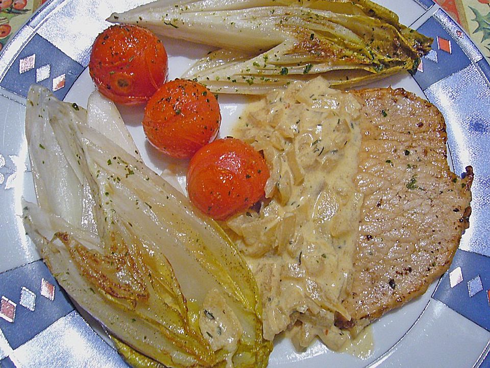 Gebratener Chicorèe zu Marsala - Schnitzeln von knobichili| Chefkoch