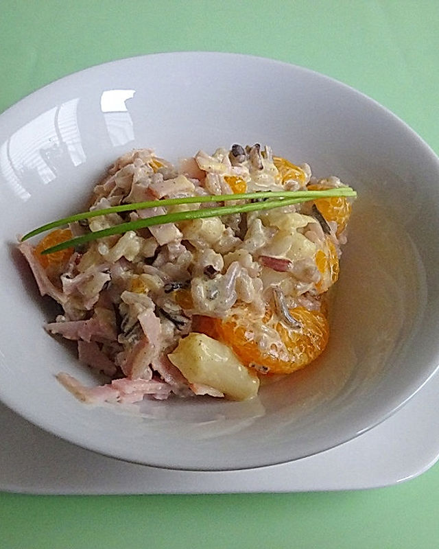 Gemüse - Curry - Salat mit Reis