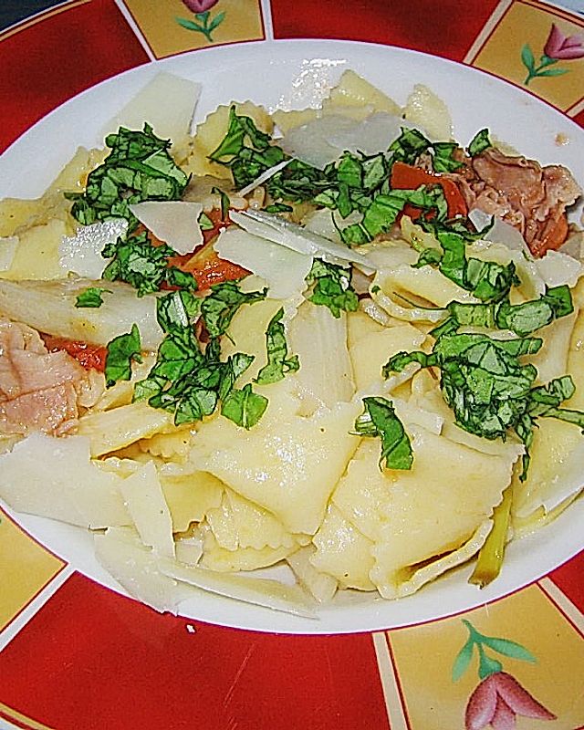 Spargel - Pasta mit Parmaschinken