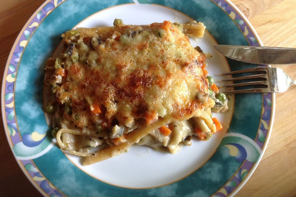 Zucchini-Lasagne ohne Fleisch