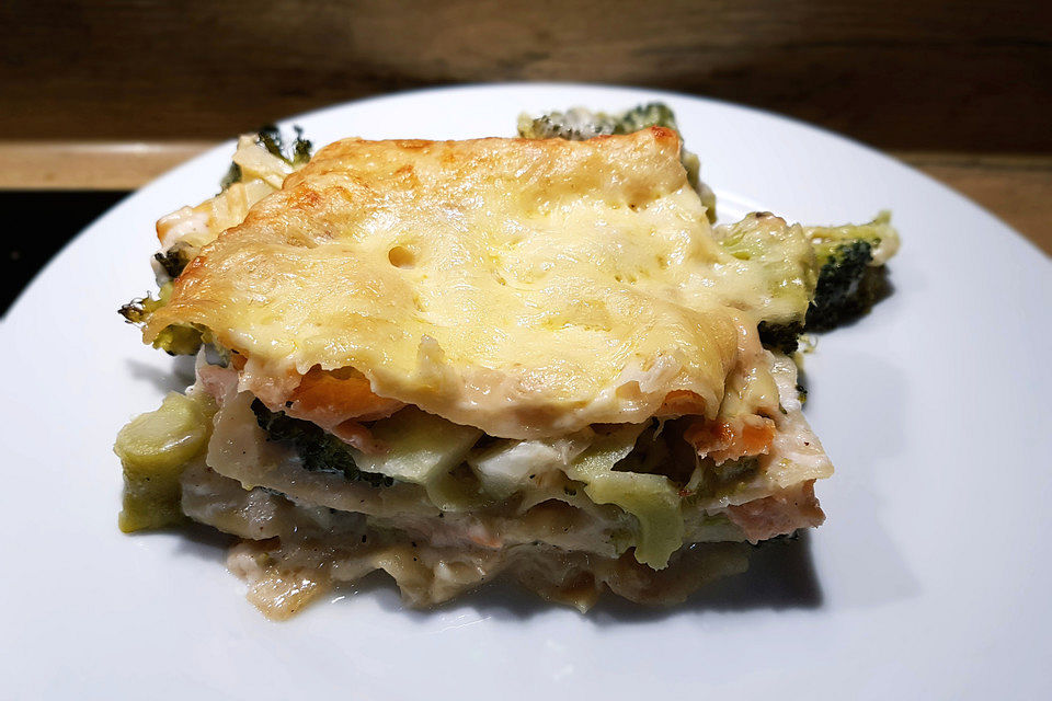 Zucchini-Lasagne ohne Fleisch