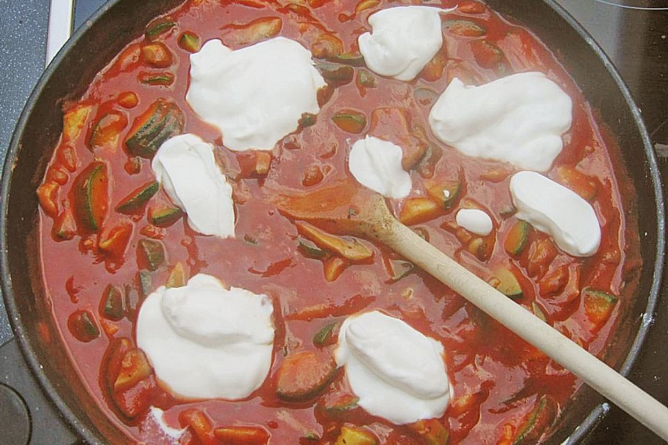 Zucchini-Lasagne ohne Fleisch