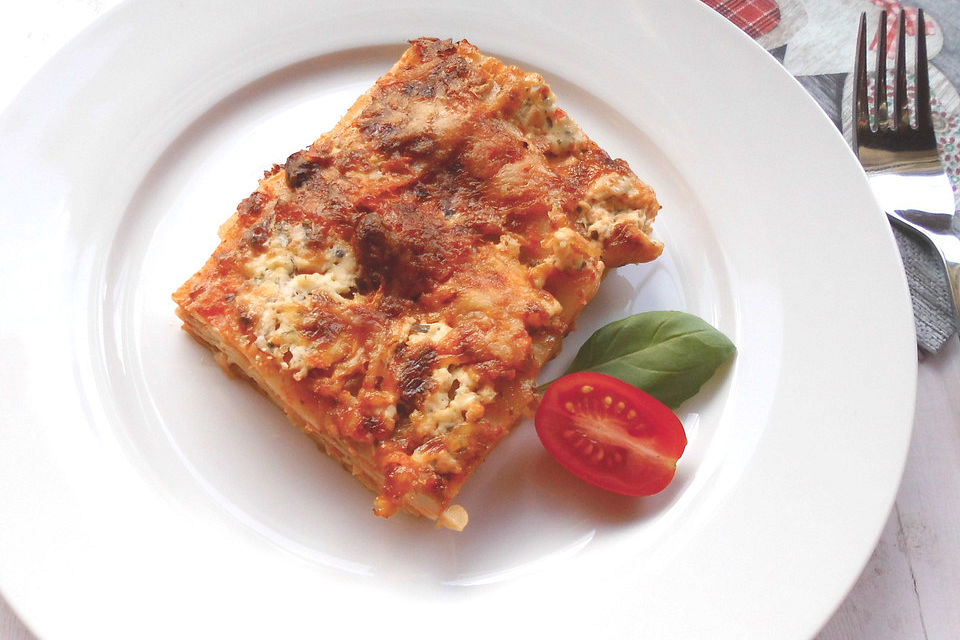 Zucchini-Lasagne ohne Fleisch