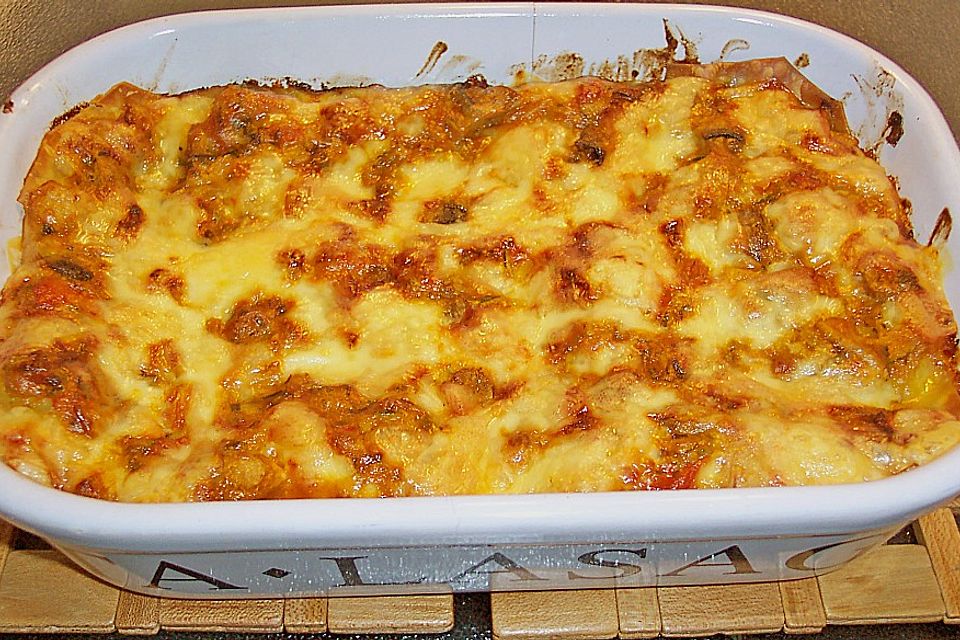 Zucchini-Lasagne ohne Fleisch