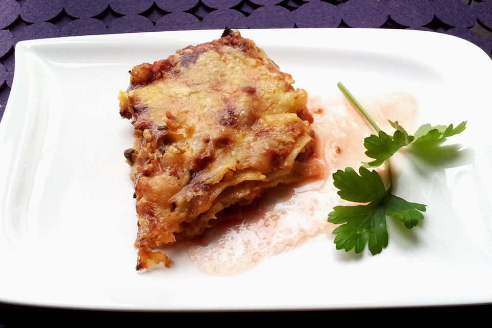 Zucchini-Lasagne ohne Fleisch