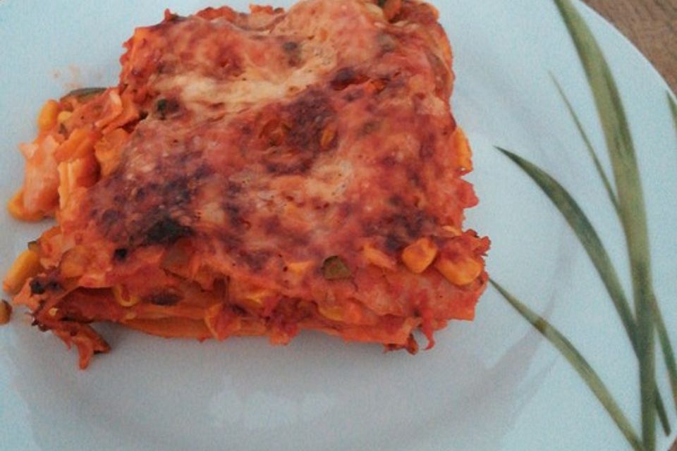 Zucchini-Lasagne ohne Fleisch