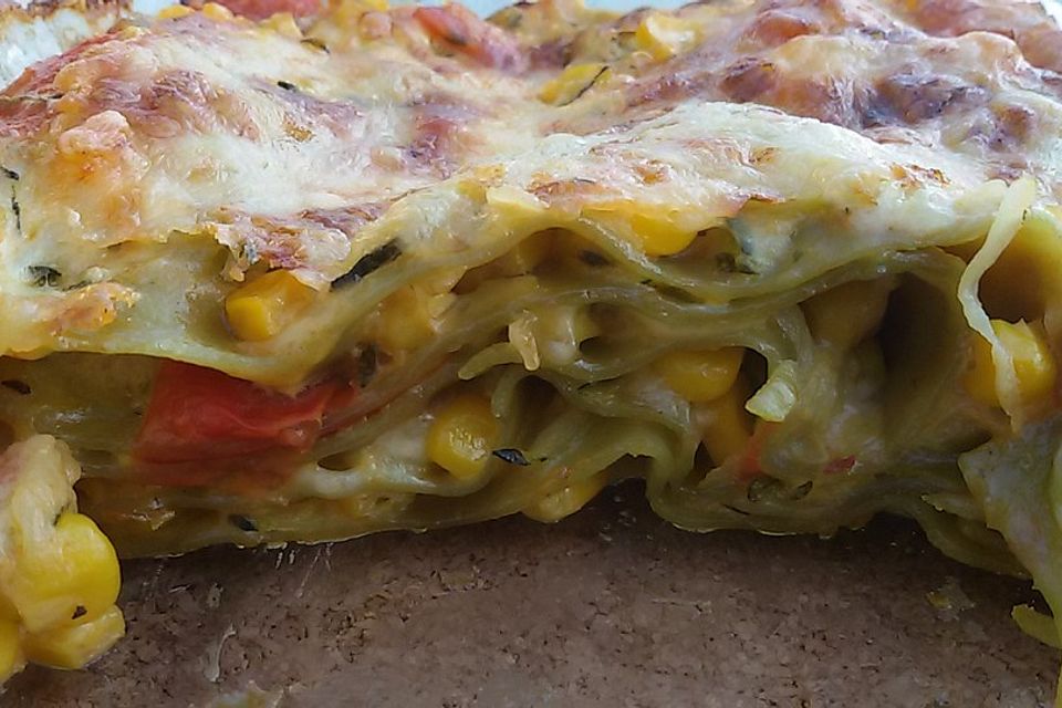 Zucchini-Lasagne ohne Fleisch