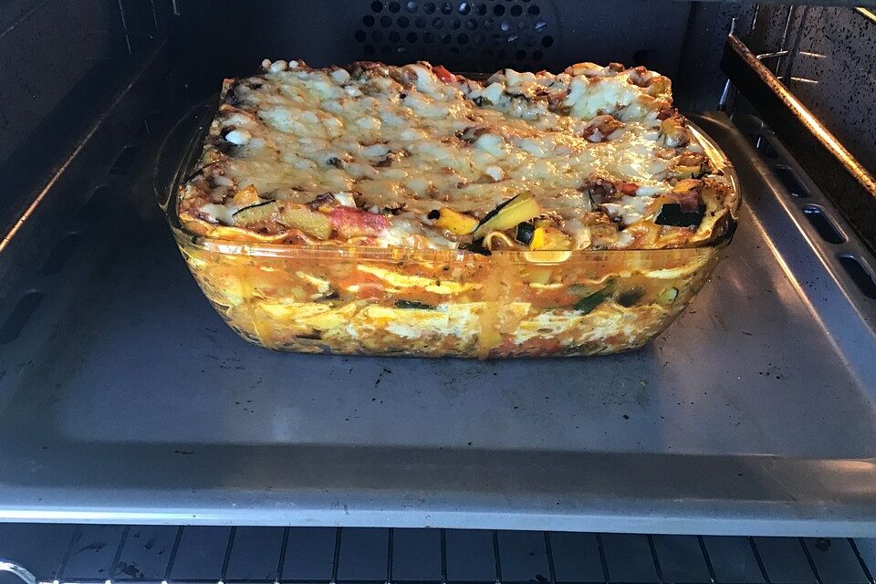 Zucchini-Lasagne ohne Fleisch