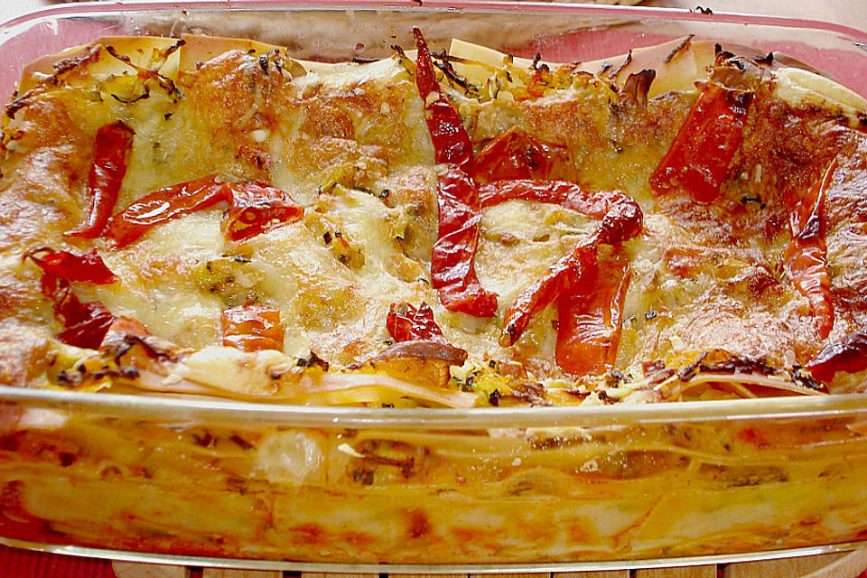 Zucchini-Lasagne ohne Fleisch