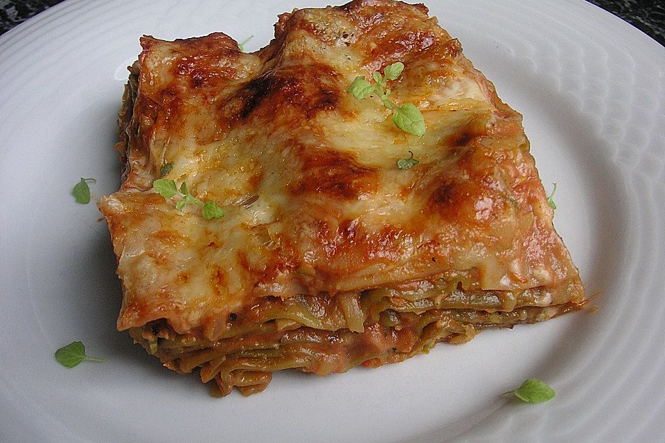 Zucchini-Lasagne ohne Fleisch