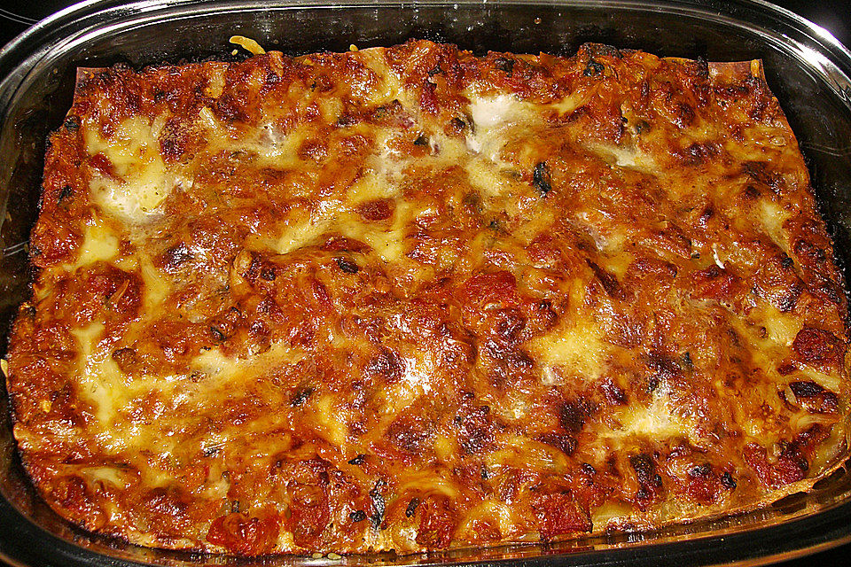 Zucchini-Lasagne ohne Fleisch