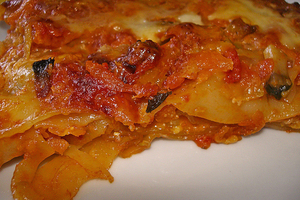 Zucchini-Lasagne ohne Fleisch