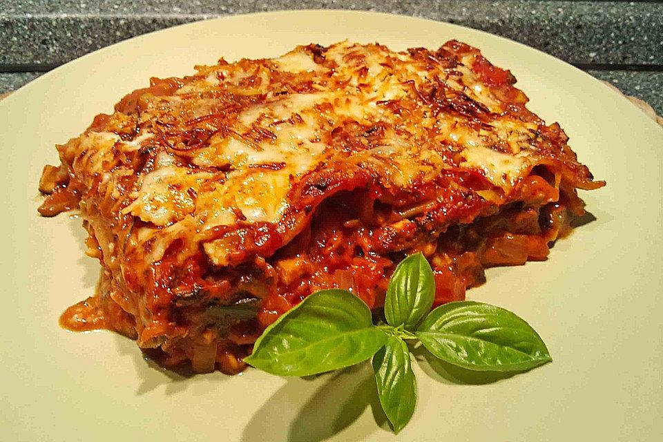 Zucchini-Lasagne ohne Fleisch