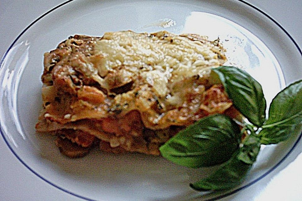 Zucchini-Lasagne ohne Fleisch