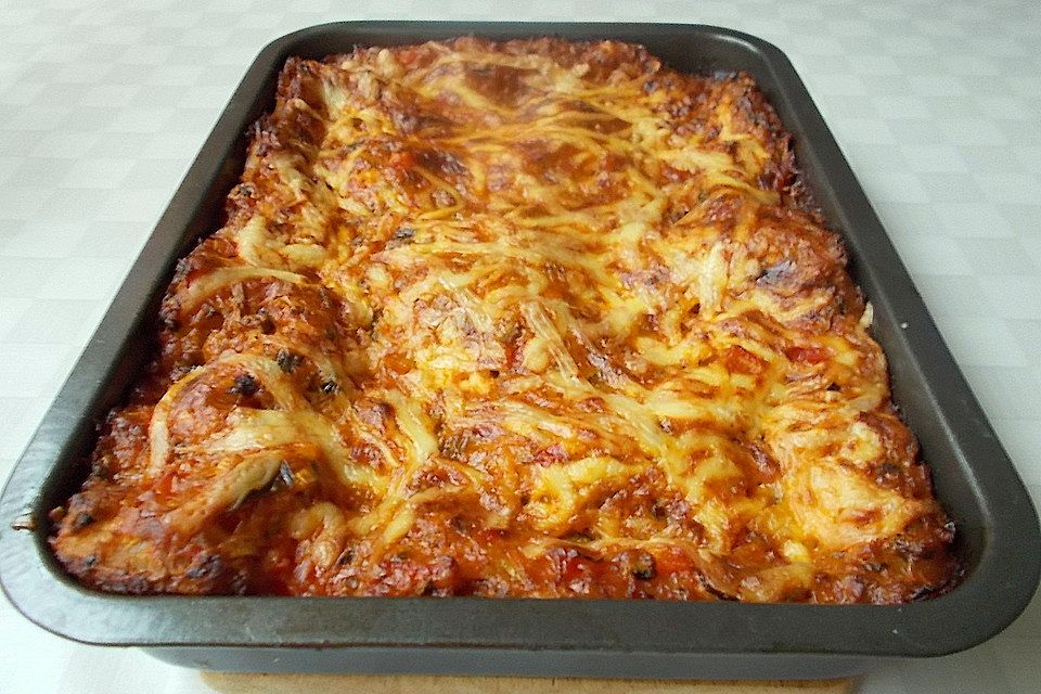 Zucchini-Lasagne ohne Fleisch