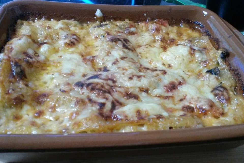 Zucchini-Lasagne ohne Fleisch