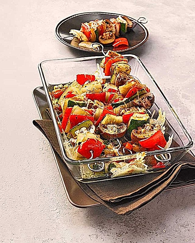 Illes Gemüsespieße aus dem Backofen