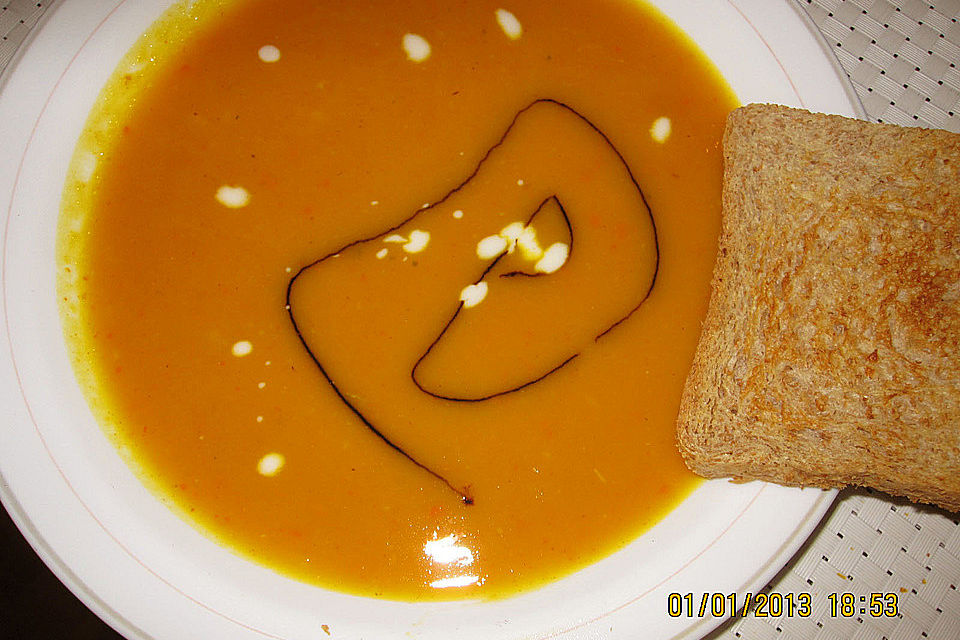 Kürbis-Apfel-Suppe