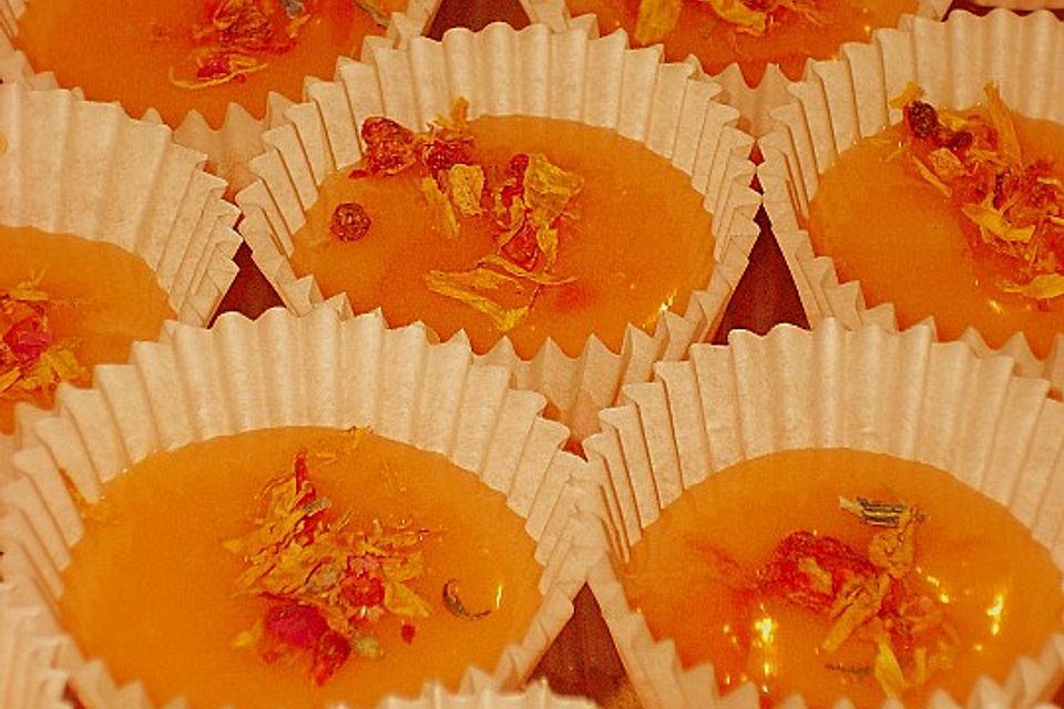 Orangentrüffel mit Lavendel Orangentrüffel mit Lavendel