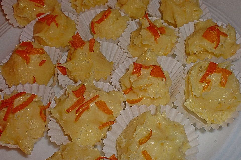 Orangentrüffel mit Lavendel Orangentrüffel mit Lavendel