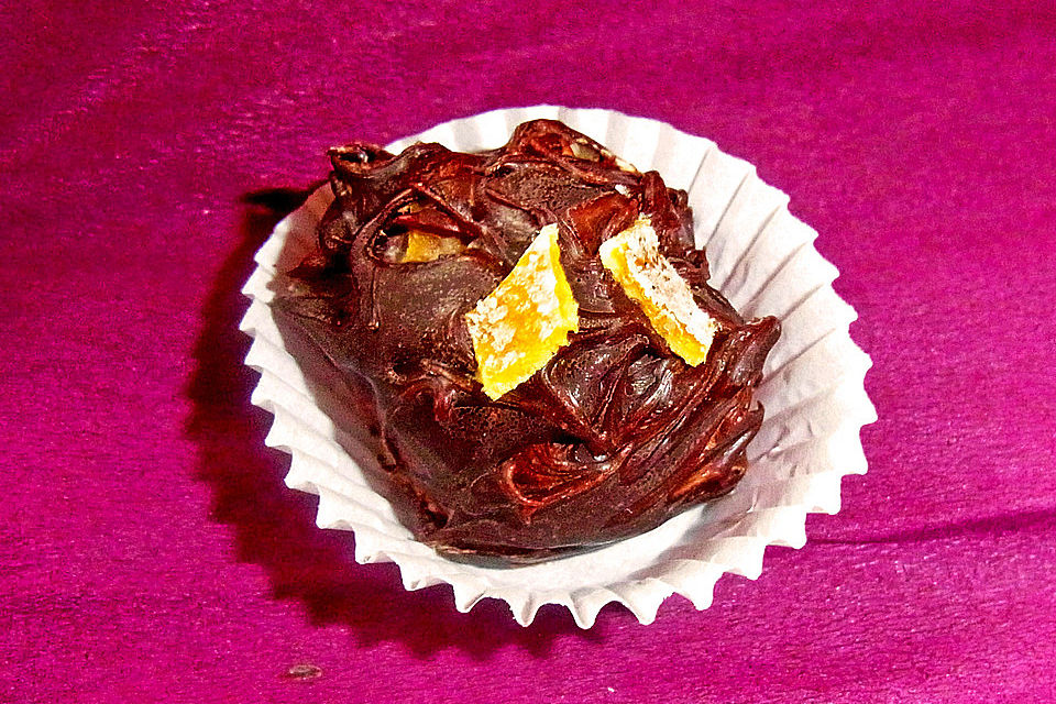 Orangentrüffel mit Lavendel Orangentrüffel mit Lavendel