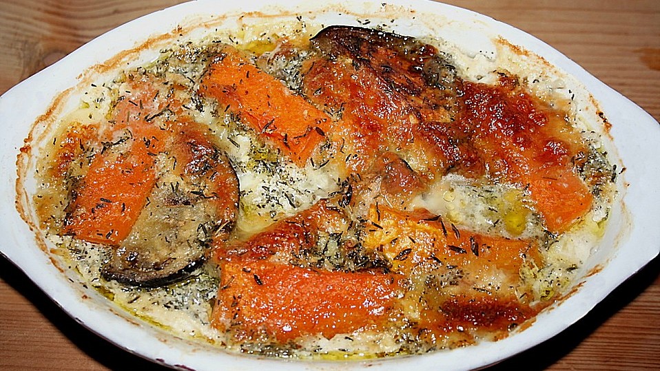 Kürbis - Mozzarella - Auflauf von Bluemousetina