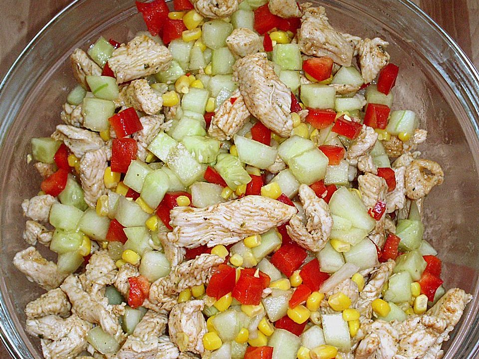 Puten - Gurken - Salat mit Honigmelone von Bluemousetina| Chefkoch