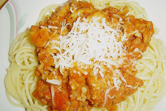 Spaghetti mit Hackfleischsoße von happycook75| Chefkoch