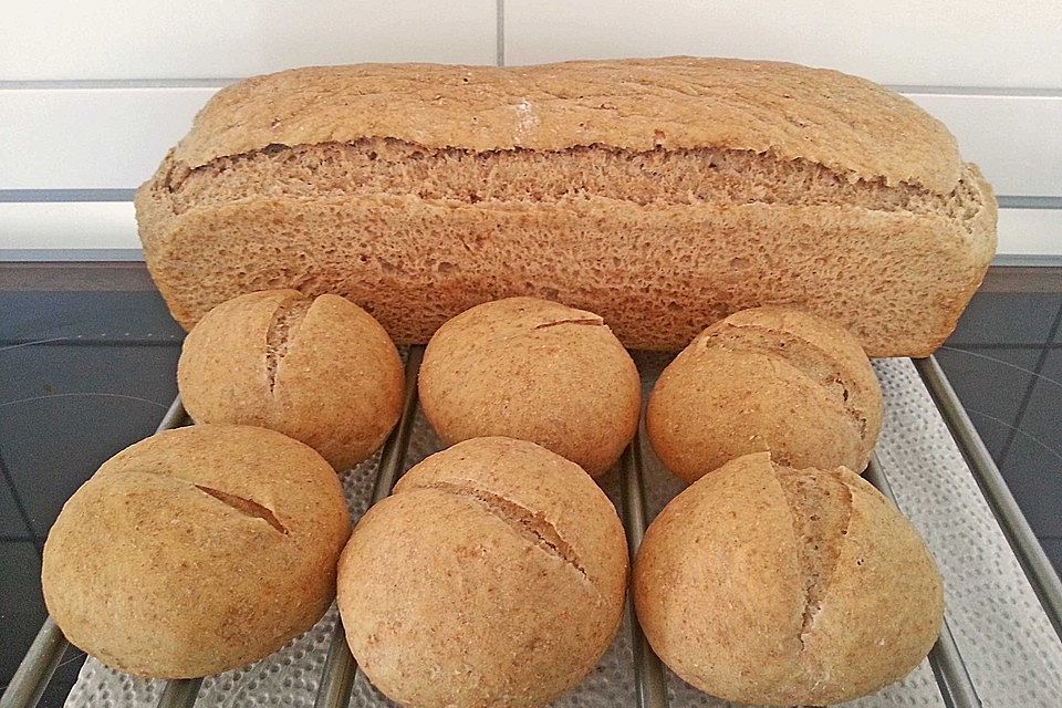 Brot und Brötchen schleifen