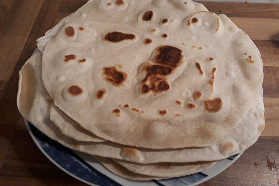 Weizenmehl-Tortillas