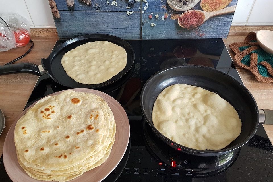 Weizenmehl-Tortillas