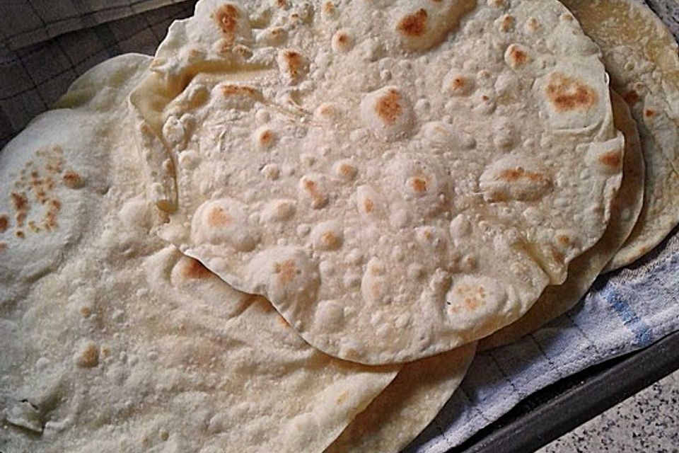 Weizenmehl-Tortillas