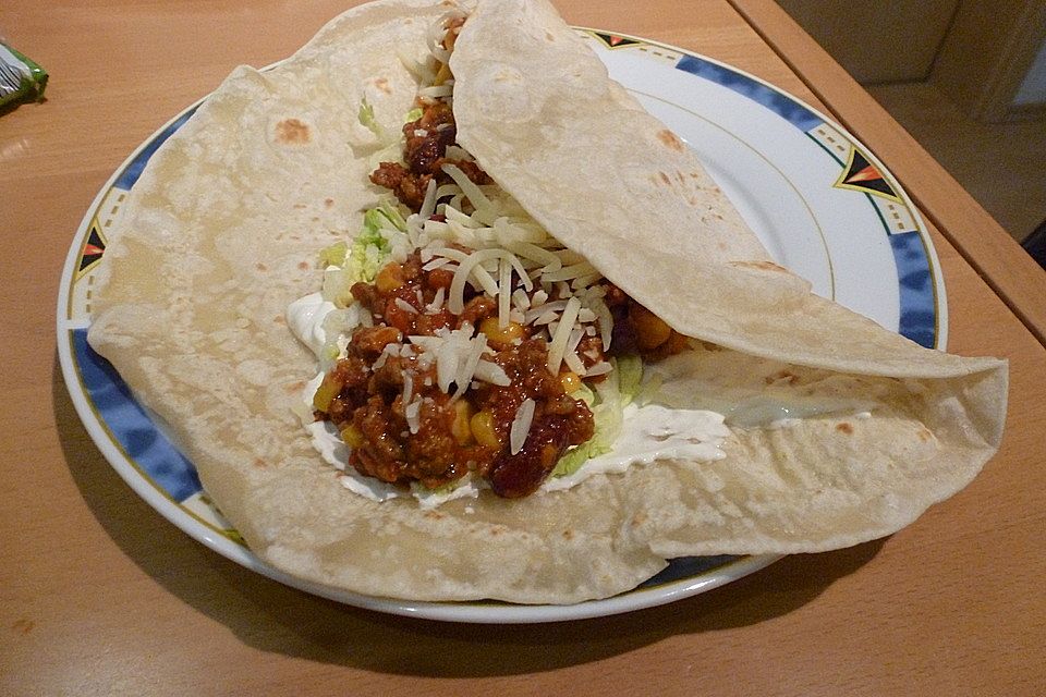 Weizenmehl-Tortillas