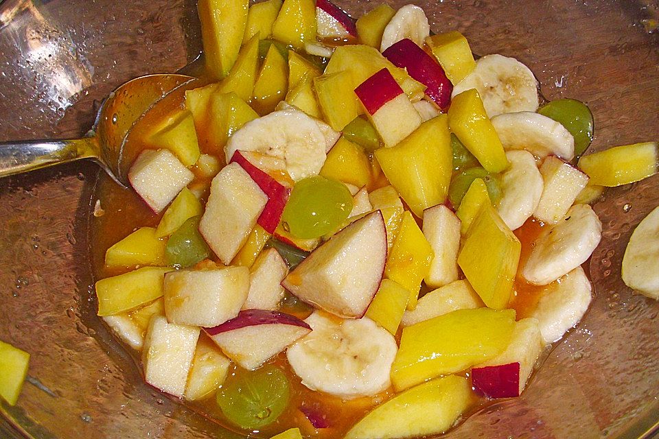 Obstsalat mit Joghurt