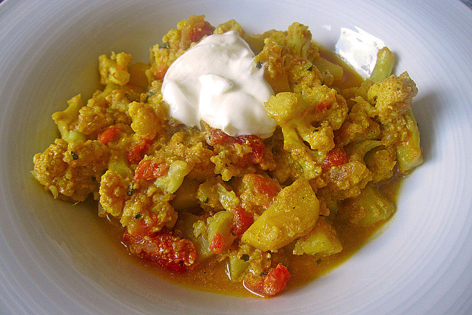 Kartoffel-Blumenkohl-Curry