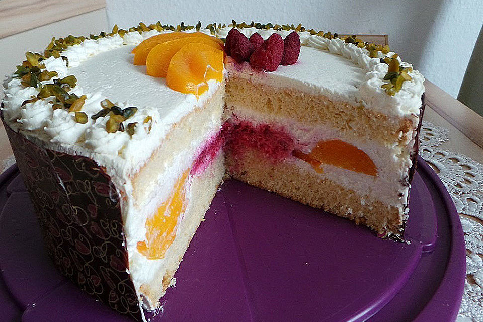 Einfache Topfen - Obers Torte